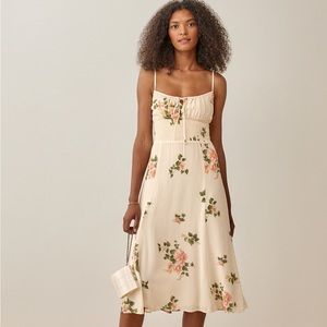 Reformation Bran Marcona midi dress size 10